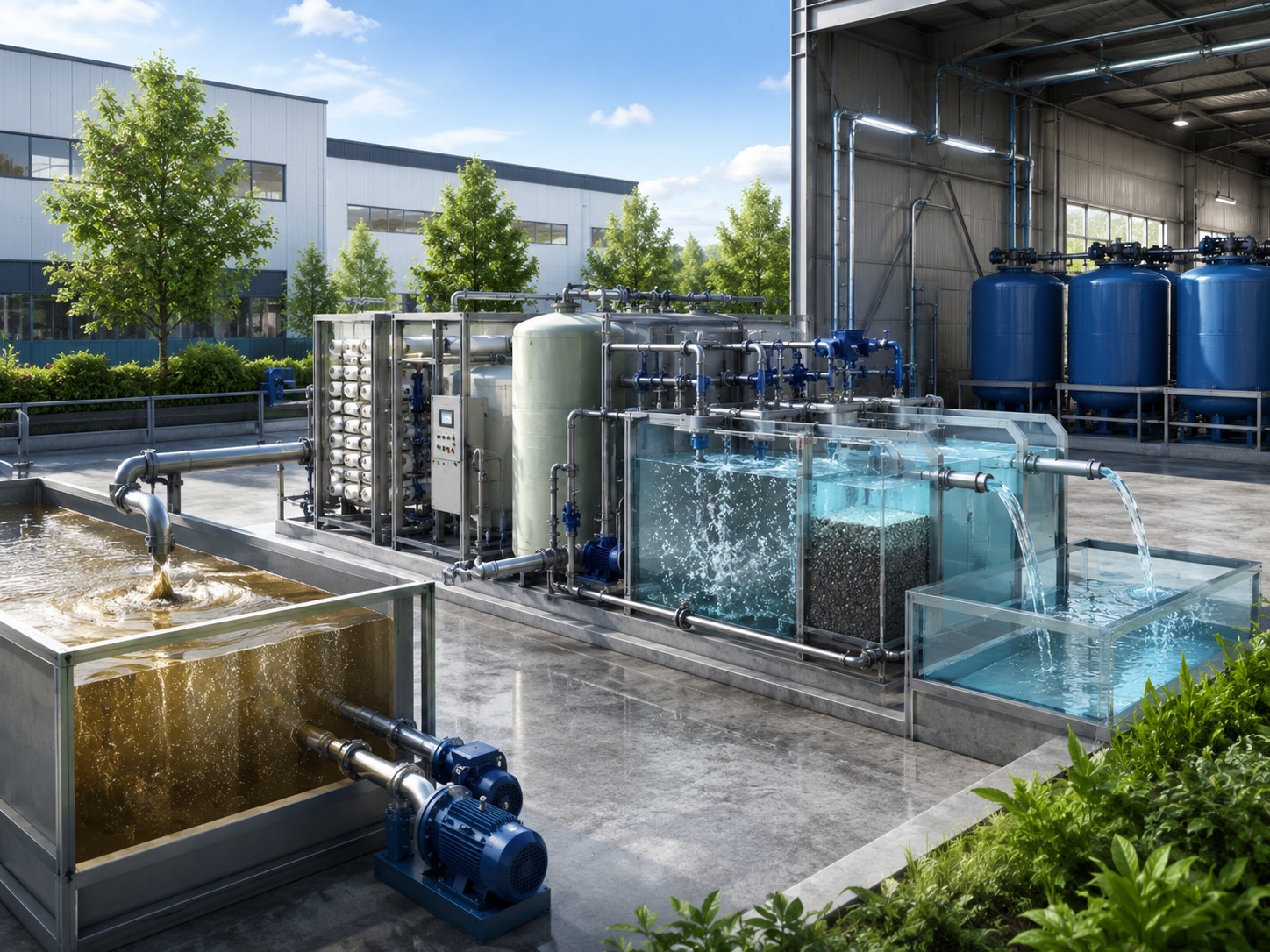 Traitement des eaux us&eacute;es industrielles