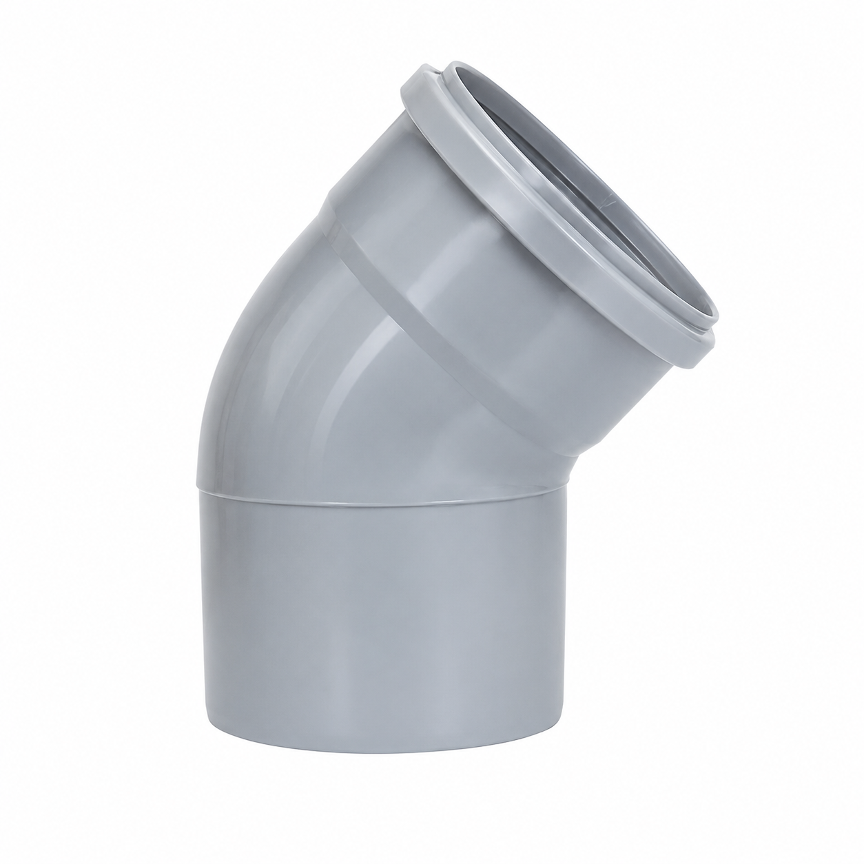 Coude PVC assainissement Ø 200 mm | 45° / 87° (EN)