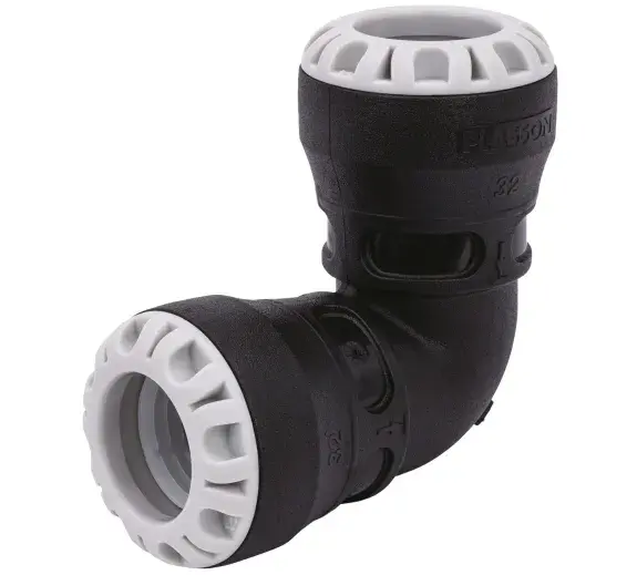 Coude a 90deg encliquetable serie 1 (Réf. 10050)
