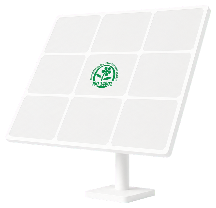 Panneau solaire avec certification ISO 14001