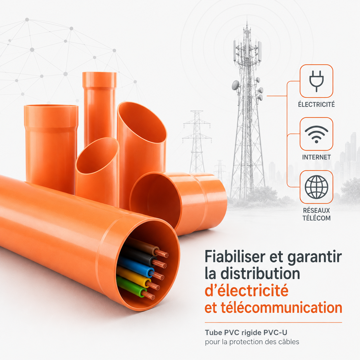 PVC Telecom Cable Duct